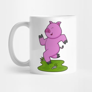 Pig Running Fitness Mug